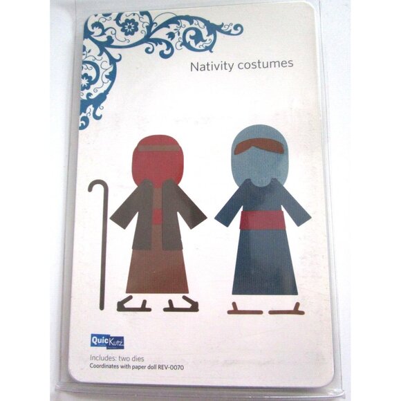 QuicKutz "Nativity Costumes" - Two Die Cuts "REV 0075 Revolution Die" - 2007 NOS - Picture 4 of 7